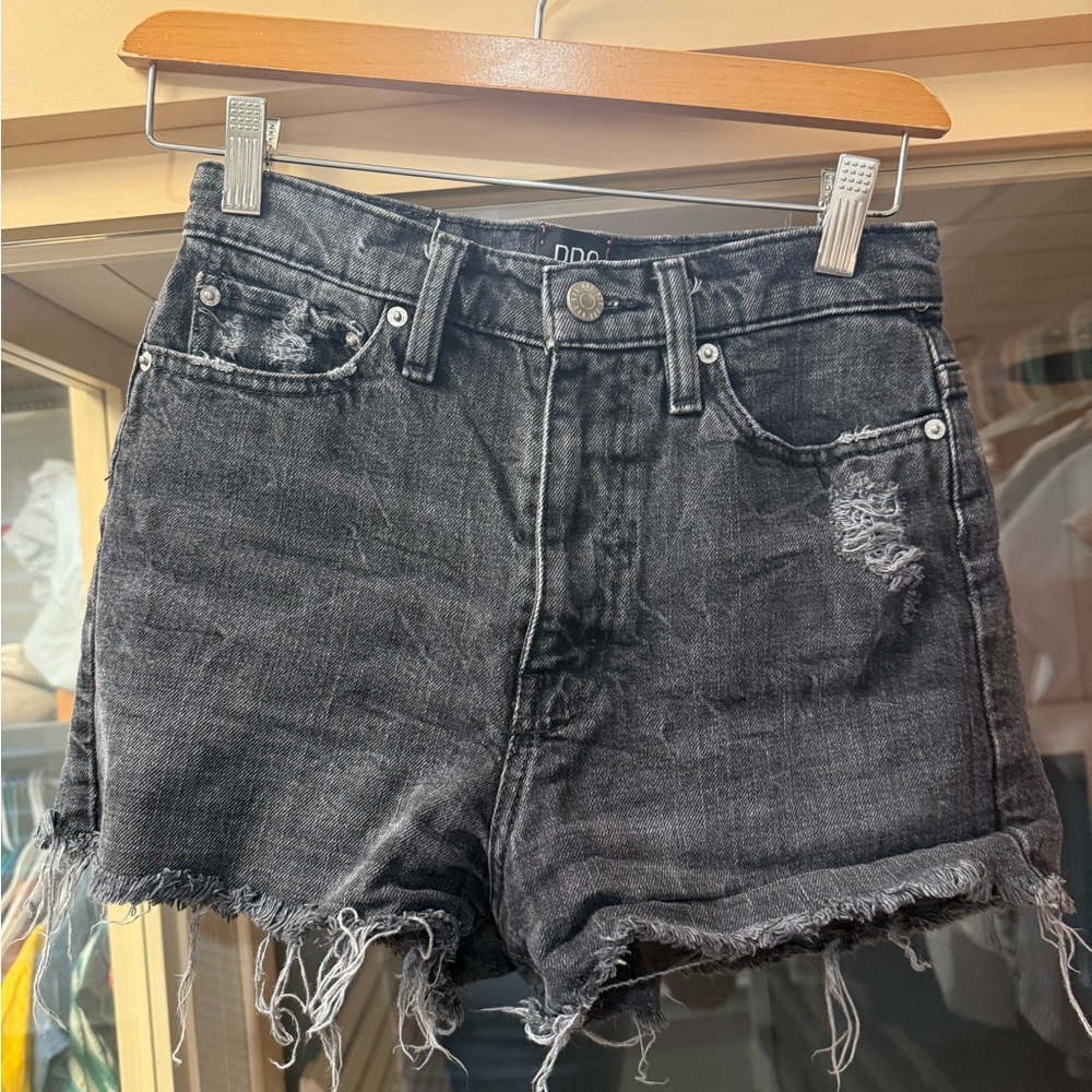 BDG Black Jean Shorts Distressed